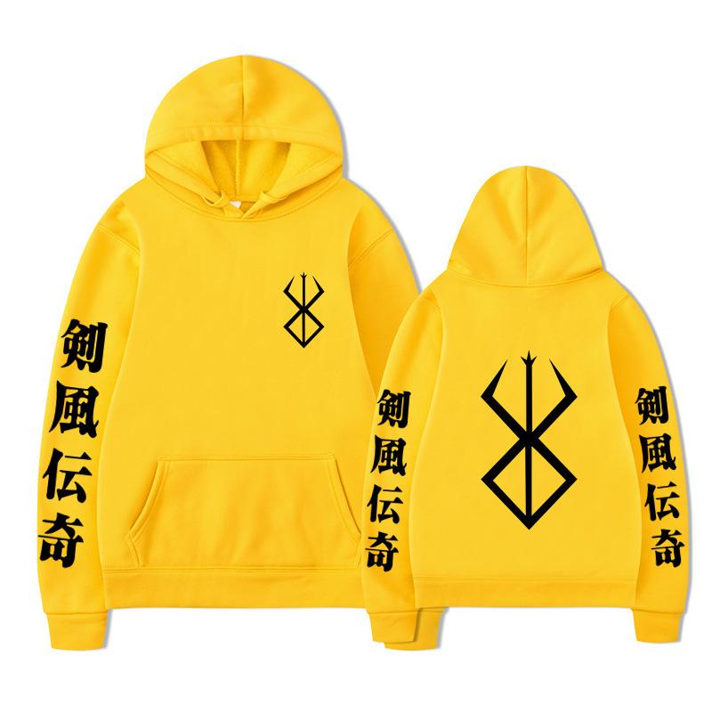 Japanese Animation Berserk Hoodies Men Fashion Long Sleeve Sweatshirts Women Casual Harajuku Streetwear Pullovers Sudaderas
