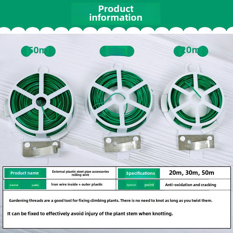 Plastic-Wrapped Gardening Wire: Tie & Secure Plants