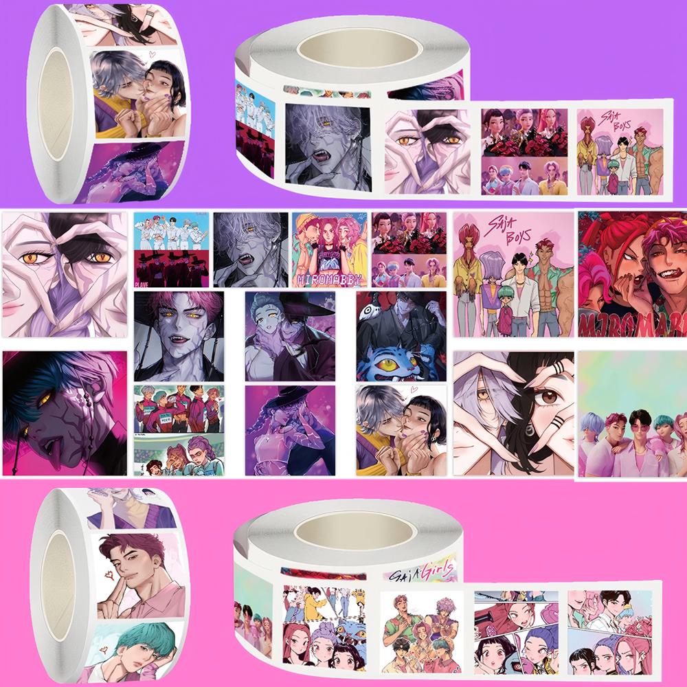 Kawaii Anime Kpop Demon Hunter Stickers Cartoon Sealing Decals Waterproof DIY Scrapbooking Stationery Cute Sticker Gifts