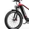 DUOTTS F26 Lite 48V 500W Electric Bike for Adults, 26"x4.0" Fat Tire E-Bike, 45-90km Range, Shimano 7-Speed, Black Red/Silver White
