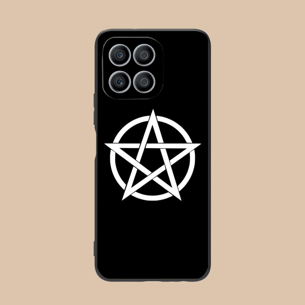 Aesthetic Pentagram Phone Case for Honor 90 80 70 60 50 30 20 10 9 8 7 Pro S SE Lite 5G Soft TPU Shockproof Cover