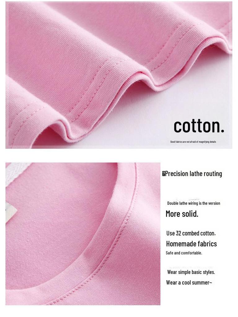 Women's Pure Cotton Three-Quarter Sleeve Slim Fit Mock Neck T-Shirt for Spring and Autumn 2022