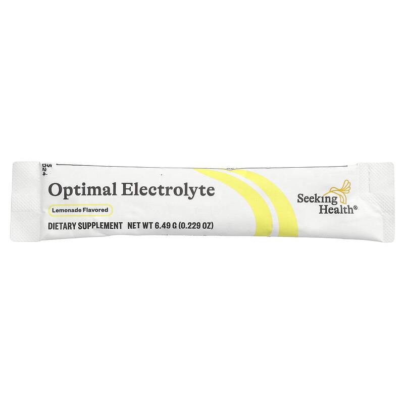 Optimal Electrolyte, Lemonade, 30 Sticks, 0.229 Oz (6.49 G) Each
