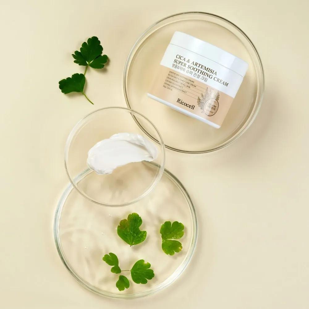 Ricocell Centella Asiatica & Artemisia 39% Super Soothing Cream 100g X 2