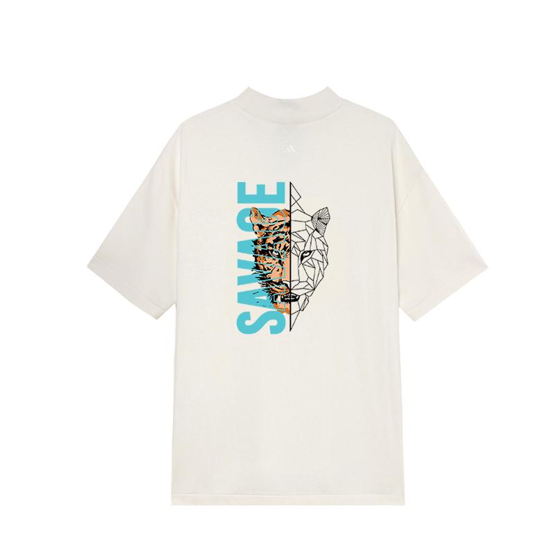 

Adidas Баскетбол Коллекция 2025 Глава 01 Удобная Простая Футболка с Коротким Рукавом Унисекс Топы Белая JE3762(TEAM702-B3.3.11) XL