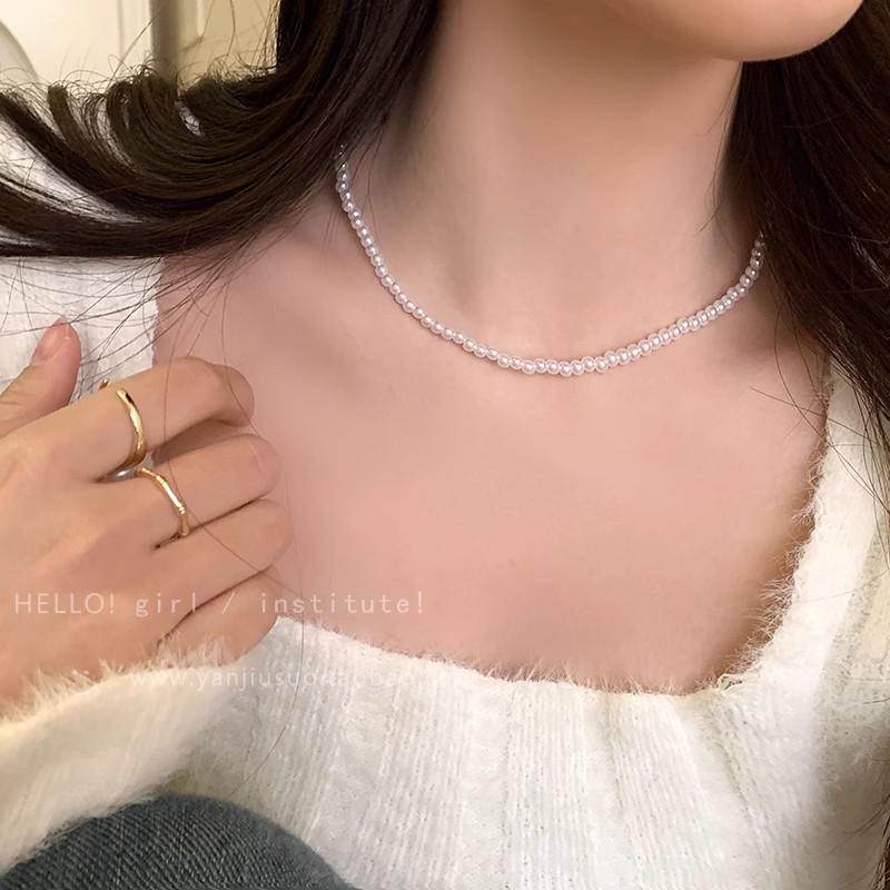 

Модное роскошное жемчужное ожерелье 2025 года для женщин - Элегантный дизайн, Универсальный модный аксессуар, Высококлассная цепочка для ключицы