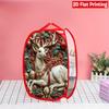 1Pcs Santa Claus Pop-Up Laundry Hamper Expandable Mesh Hamper Basket for Room Bedroom Bathroom Organization Contemporary Storage