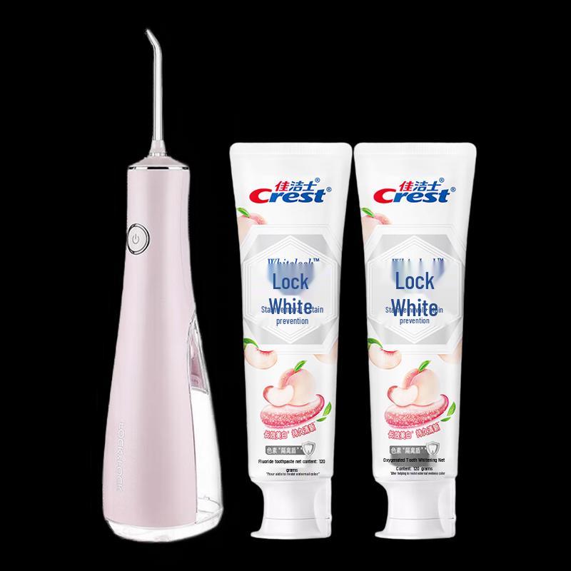 

Crest Oral Irrigator & White Peach Whitening Toothpaste Set