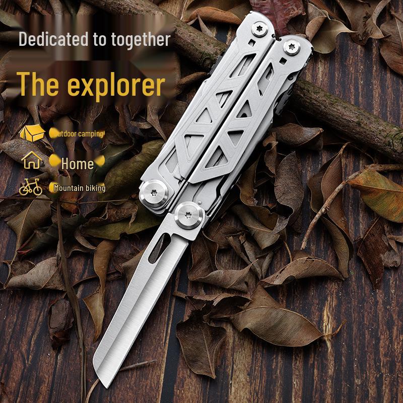 Outdoor Portable Multifunctional Folding Knife and Pliers Camping Tool