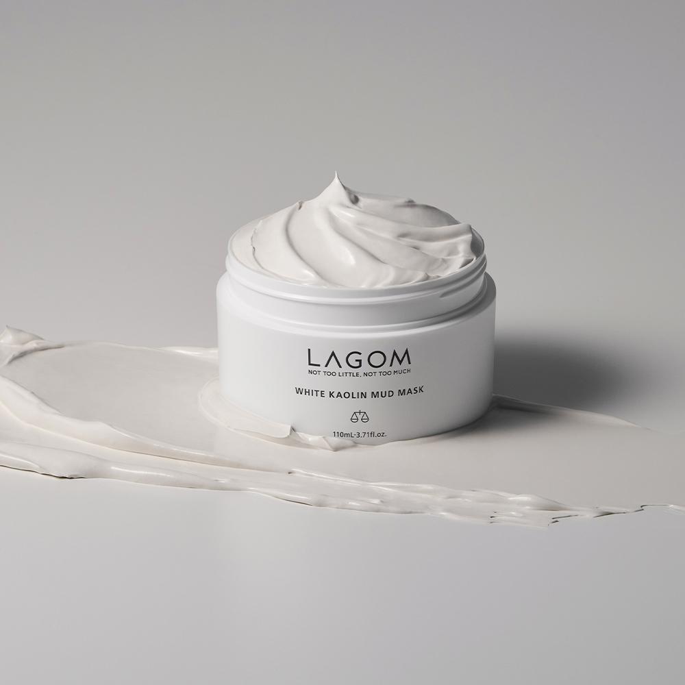 LAGOM White Kaolin Mud Mask – Pore Purifying & Soothing Clay Pack, Korean