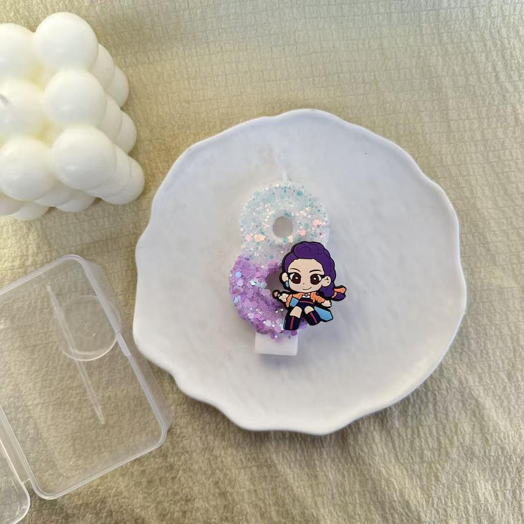 KPOP Hunting Demon Theme Creative Birthday Candles 1/9 Children's Birthday Party DIY Creative Birthday Candles