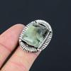 Halloween Deal Natural Moss Prehnite Promise Ring Jewelry Size 8 Sterling Silver