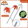 Fluorescent Spiral Tent Stake - Hexagonal Awning Anchor for Camping