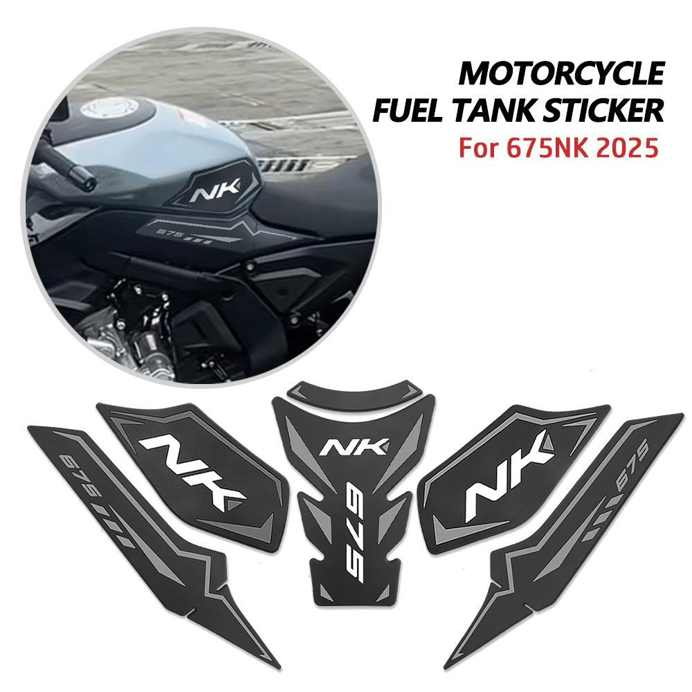 FOR CFMOTO 675NK 675 NK 2025 Motorcycle Rubber Tank Pad Sticker Side Tank Pad Anti Scratch Decal Non-slip Sticker