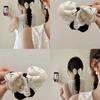 Cream Lace Bow Hair Tie: Elegant, Versatile, and High-End Women's Jewelry.