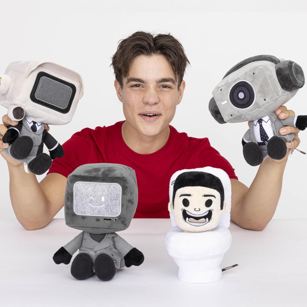 Skibidi Toilet Mystery Plush (Official Licensed Collectible Blind Bag, Series 1, Bonkers Toys)