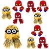 Stylish Children's Spiderman Minions Knitted Hat And Gloves Winter Warm Suit