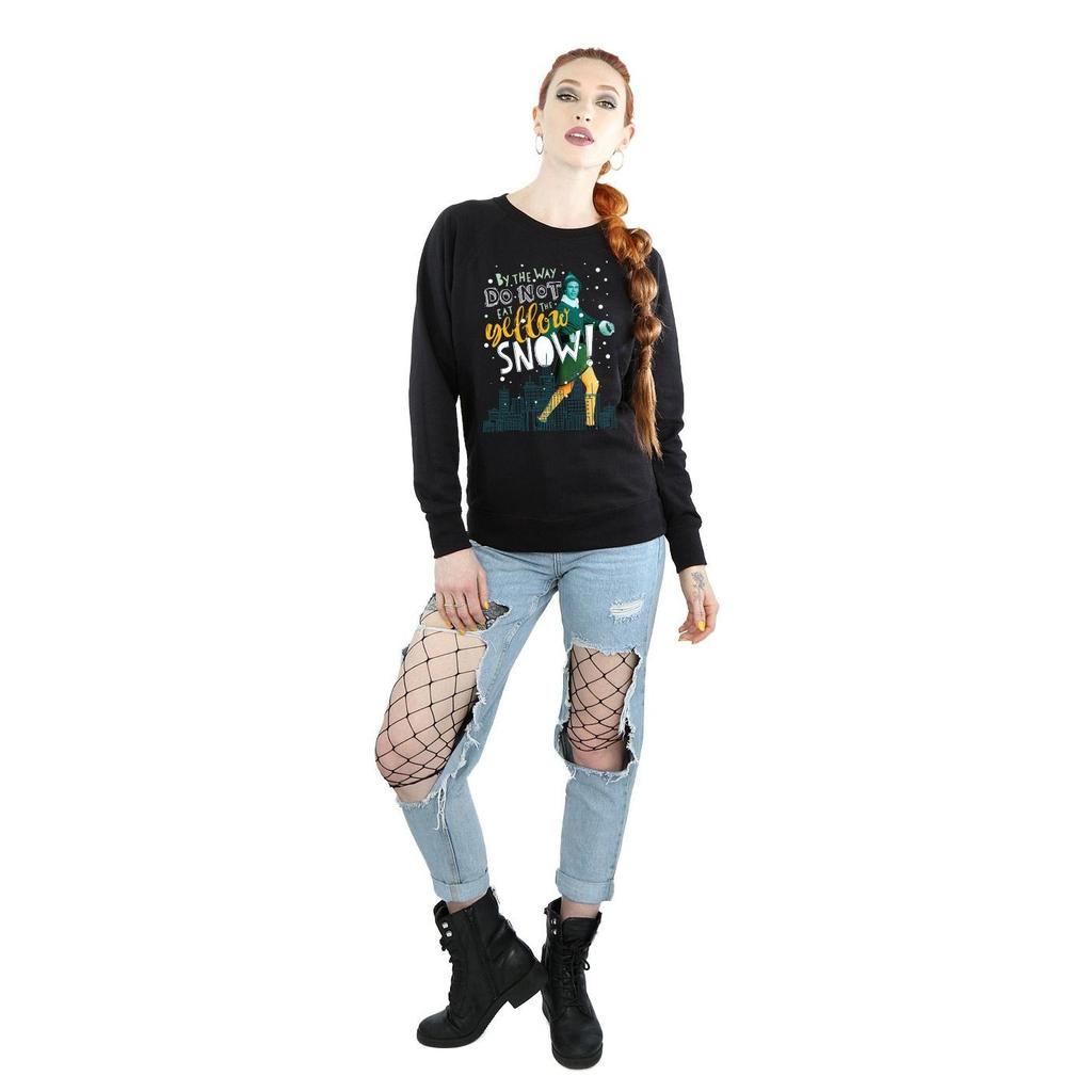 Elf Womens/Ladies Yellow Snow Sweatshirt
