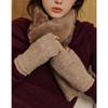 DakS Women S Handwarmer Beige Dd Logo Wool Blend Dcgv6f851i2