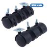 4Pcs Silent Operation Swivel Casters  for Furniture Office Chair Suitcase Trolley