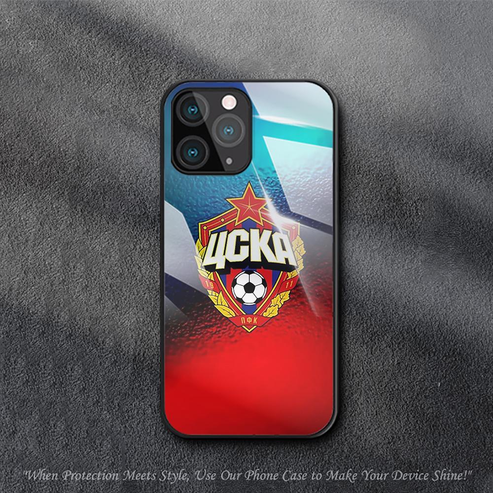 Russian Football PFC CSKA Moscow Case For iPhone Samsung Galaxy Redmi Note S 17 16 15 14 13 20 24 25 54 Pro Max Ultra Fe Air Tempered Glass Cover