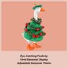 Christmas Tree G-oose Set Christmas Porch Felt G-oose Costume Decoration Ornament  for Holiday Celebrations Events Festive Party