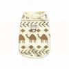 Warm Dog Jacket Printed Pattern Puppy Vest Fashion Dog Knitted Clothes  for Cats and Puppy