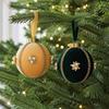 Velvet Finish Christmas Ball Ornament Rhinestone Trim Hanging Ball Ornament  Festive Decorations