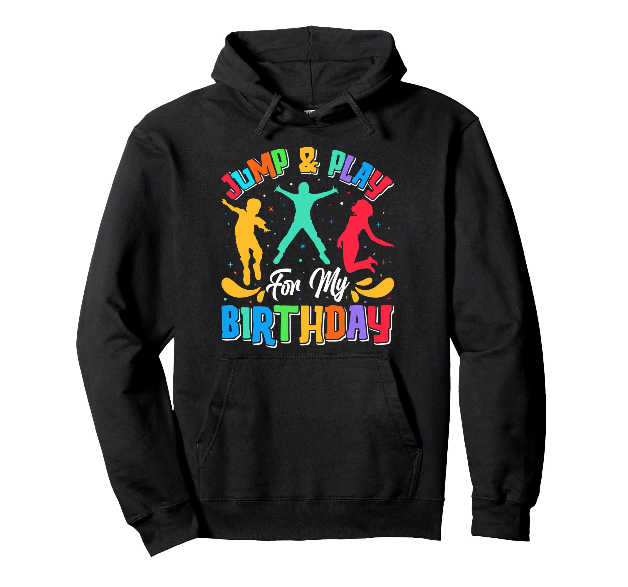 

Trampoline Lover Birthday Party Jump Celebration Kids Hoodie чёрный
