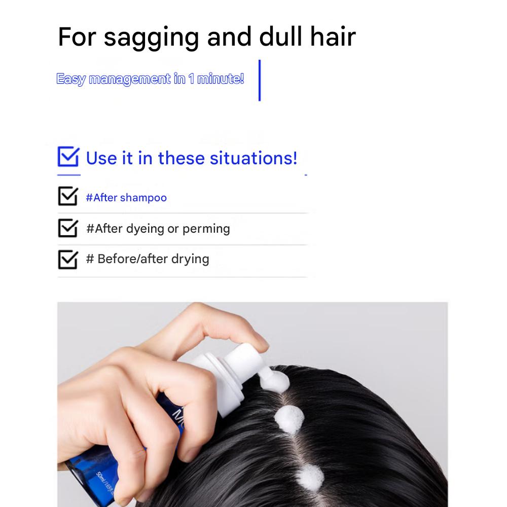 Modamoda Step03 Modrá biotinová maska na pokožku hlavy v pěně 50 ml