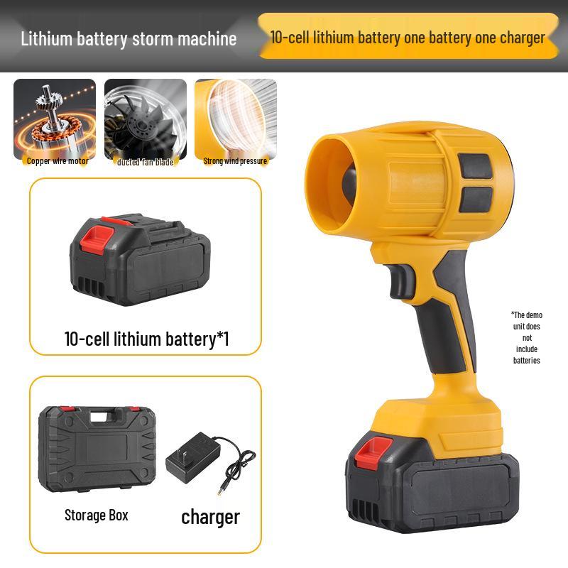 High-Power Portable Lithium Hair & Dust Blower Fan