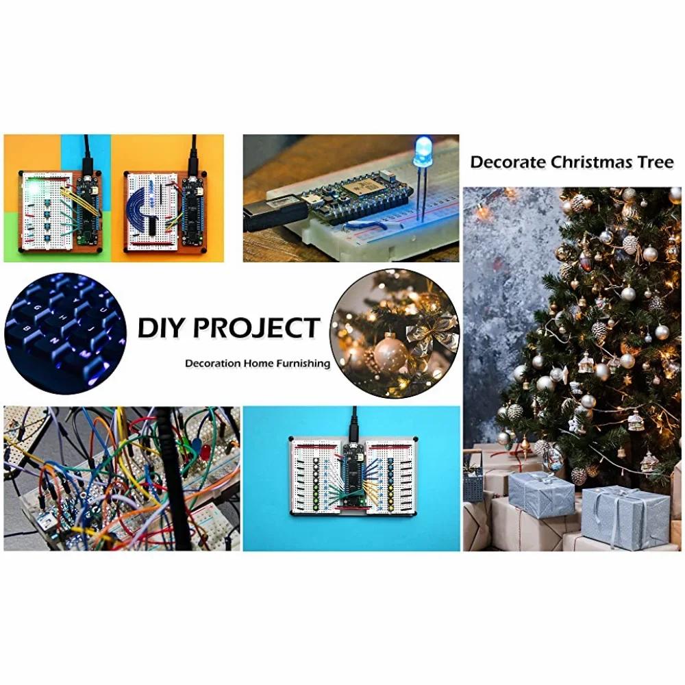 100 bucăți 5mm diodă LED colorată RGB roșu/verde/albastru catod comun/anod transparent evidențiază diodă de lumină colorată kit DIY