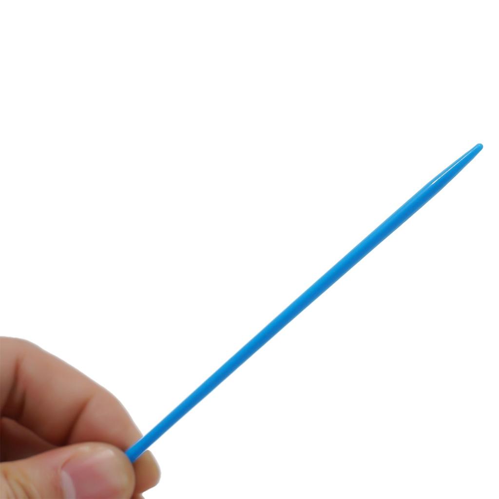 100pcs/lot Mixed Color Plastic Knitting Needles Sewing Needles Thread Hand Sewing Crochet Hook Large Eye Needles DIY Tool