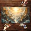 Design starořeckého chrámu Magická párty Hrací podložka Odolná guma pro MTG&TCG hry 35x60cm Podložka pod myš Kancelářské podložky na stůl mousepad