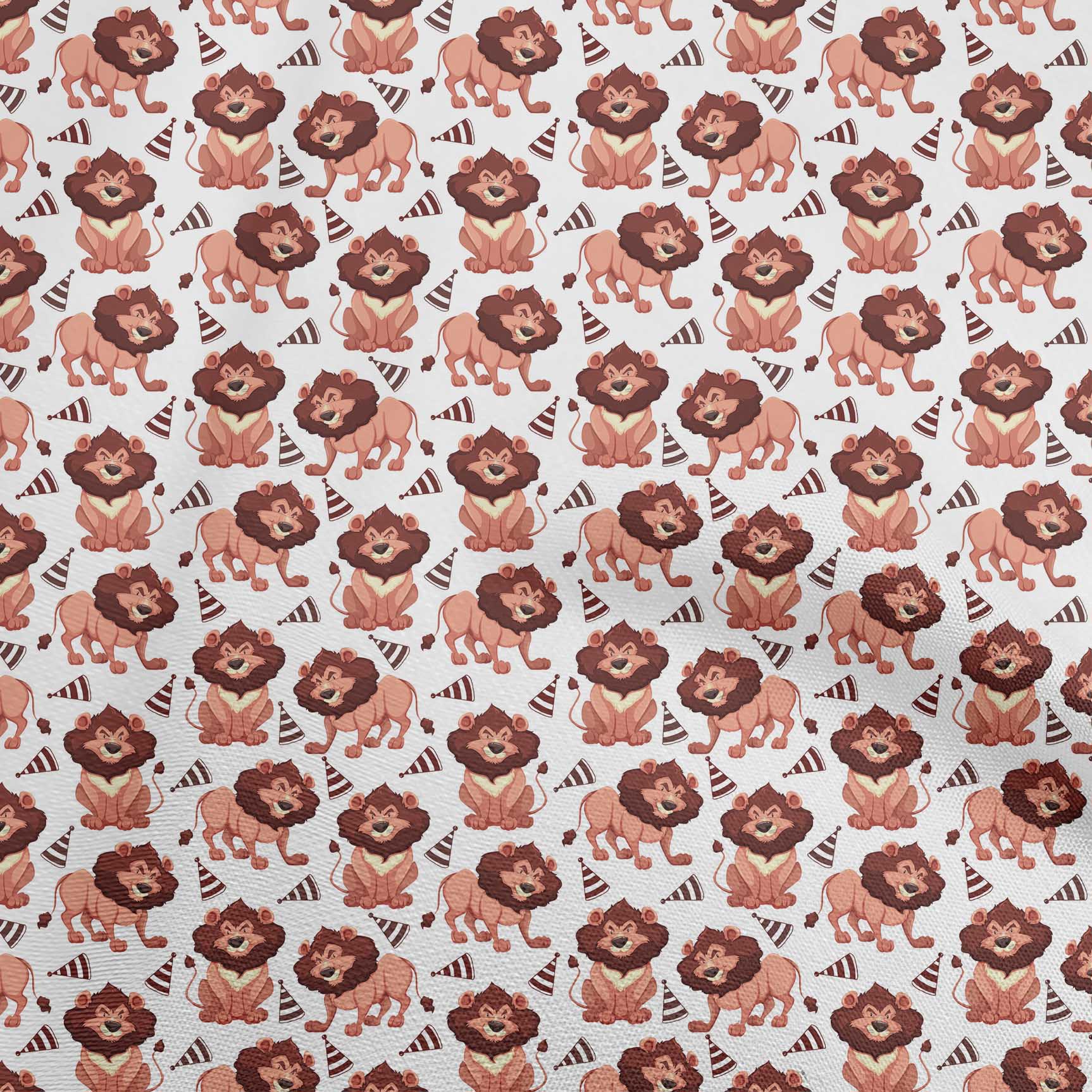 

OneOone Cotton Flex Tawny Brown Fabric Circus Craft Projects Decor Fabric Printed By The Yard 40 дюймів 42 Inch Wide - Viscose Chiffon білий