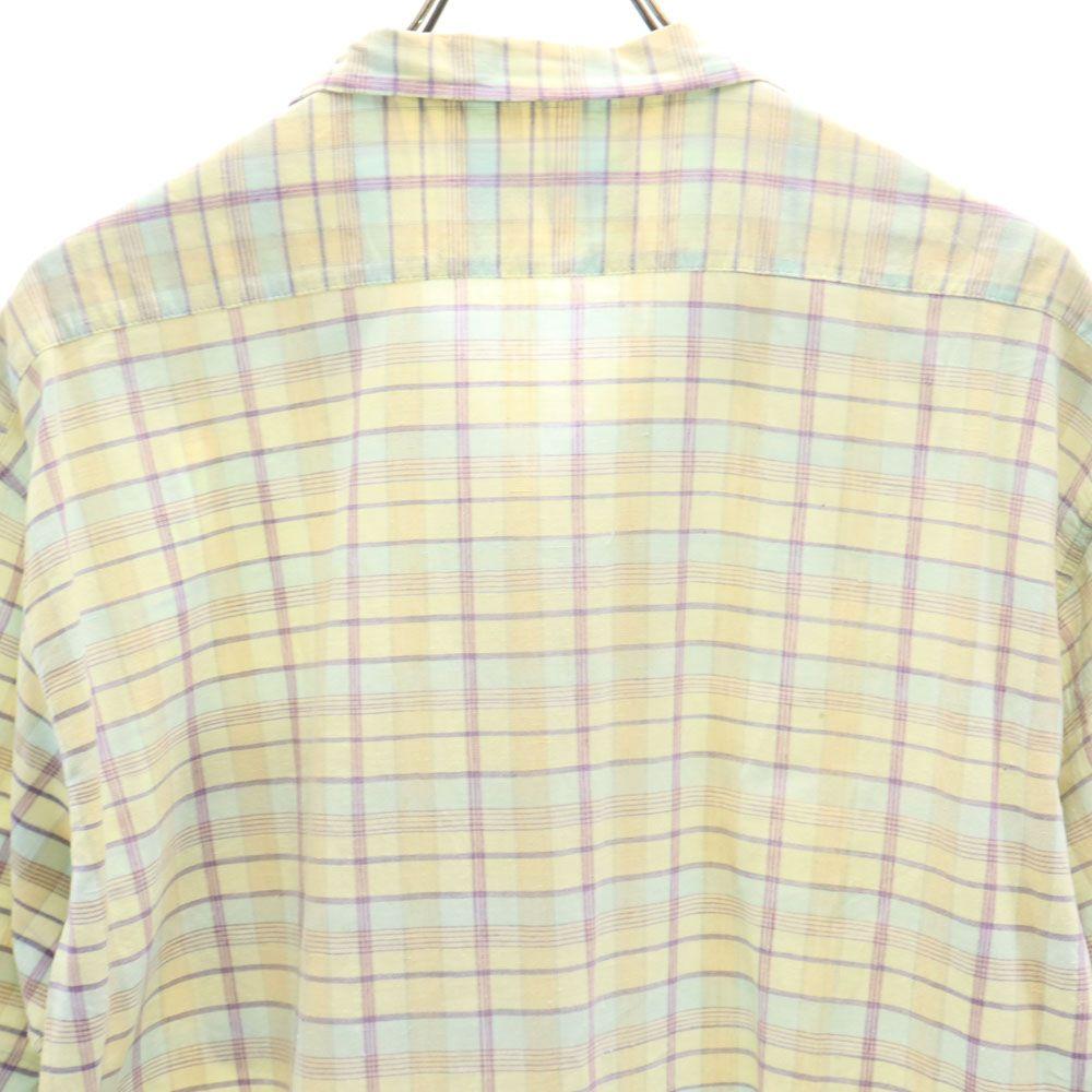 Denim Chic THE LATEST MODEL 60s Vintage Check Short Sleeve Open Collar Shirt Men's Used