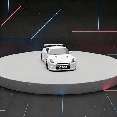 New LED Display Hyper-car Alarm Clock Super Car Shaped Creative Novelty Alarm Clock Portable Digital Clock for Car Enthusiasts