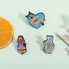 The Little Mermaid Romance Movies Enamel Pins Sea Witch Ursula Trident Under The Sea Brooch Lapel Badge Jewelry Gift for Friends