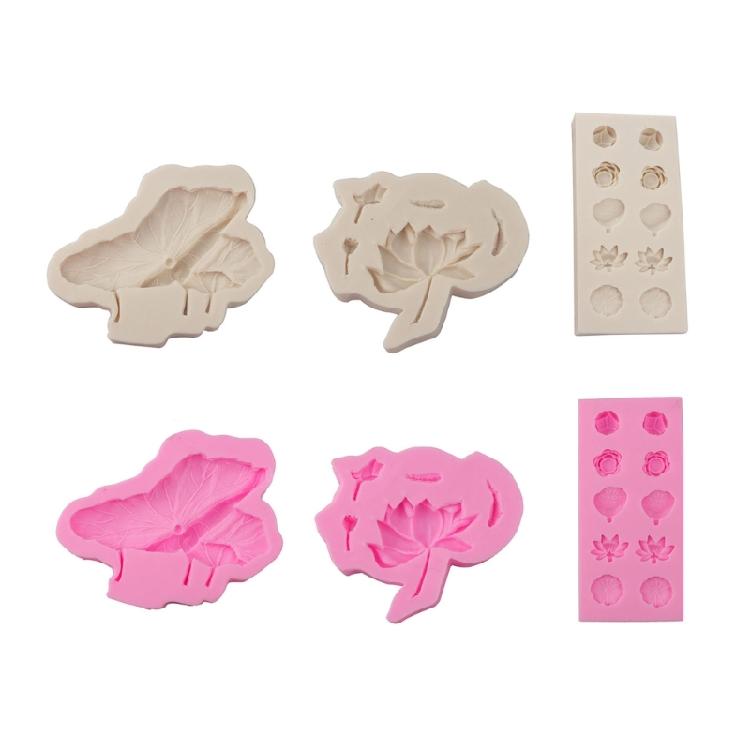 Flowers Leaf Silicones Molds Fondant Mould Pastries Baking Tool Resins Decoration Handmade Soap Molds Fondant Molds