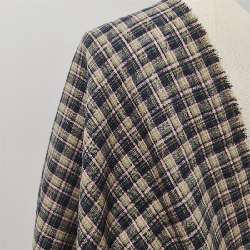 

100x145cm Brushed Yarn-Dyed Plaid Fabric for Handmade Sewing Caps Dresses Shirts Bags DIY Headwear By Meters 100x145cm