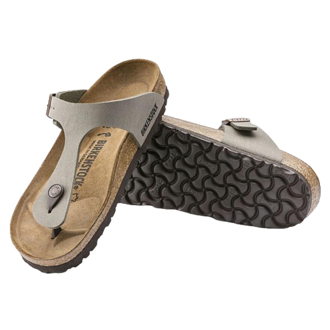 

Сандалии Thong Gizeh Birkibuc Nubuck Stone Unisex 43391 Regular Stone [Birkenstock] EU42(27,0 см)