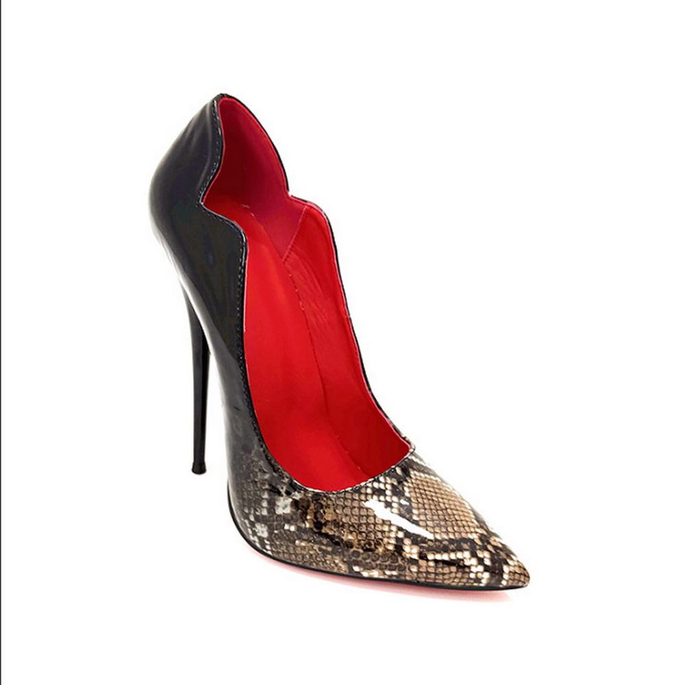 Mode FHC 2025 Neues Design 16cm High Heels Fetisch Bett Cosplay Schuhe,Damen Pumps,Verlaufende Leopardenfarben,Spitze Zehenpartie,Slip On,Dropship