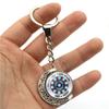 Marvel Superhero Iron Man Energy Reactor Keychain Double-sided Rotating Moon Pendant