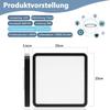 LED Ceiling Light - NETTLIFE - Square Panel 23 Cm - Black - 3000 K - 18 W