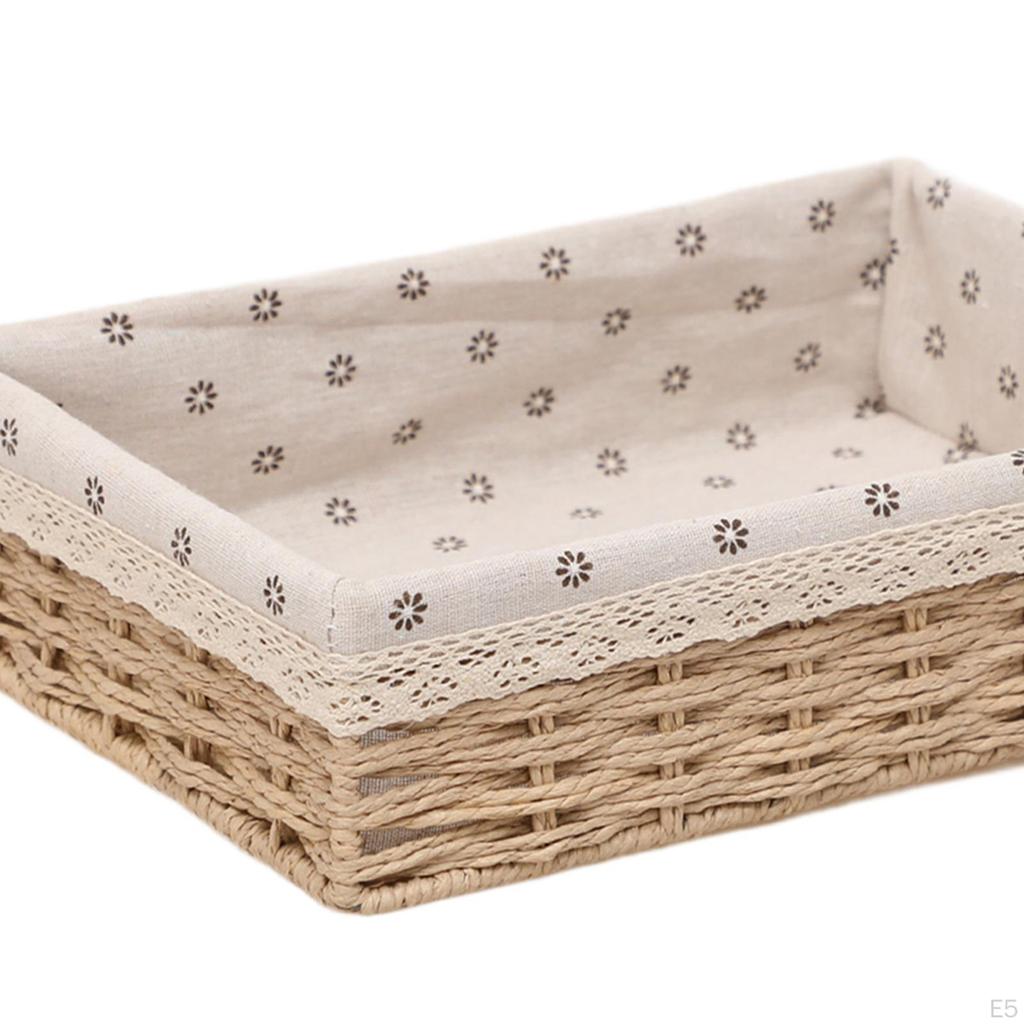 Handwoven Basket for Storage And Organization, Stackable Macrame Box Food Drinks