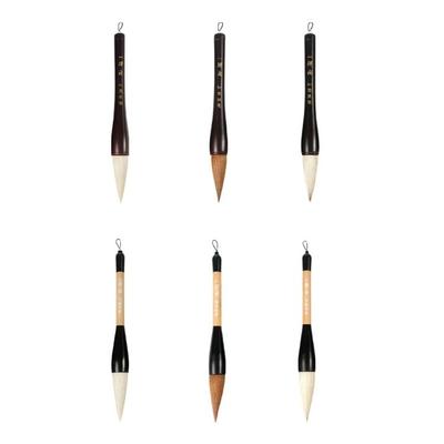 Wood Handle Chinese Calligraphy Brush  Sumi Drawing Brush for Beginner Adult Antithetical Couplet Writing Art Painting