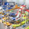 Kids' Educational City Traffic Track Car DIY Multi-Layer Parking Model Set