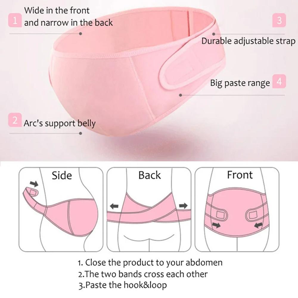 Adjustable Waist Maternity Support Belt Curved Design Maternity Belly Bands  Gift