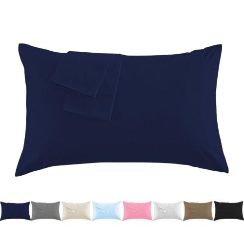 Premium 100% Cotton Pillowcases, 300-Thread High-Density Fabric, Hotel-Quality, Cloud-Soft to the Touch, Envelope-Style Closure, Dust Mite Resistant,