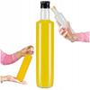 10X DORICA GLASS BOTTLES 500ml CLEAR WITH DISPENSER for olive oil and vinegar 0.5l